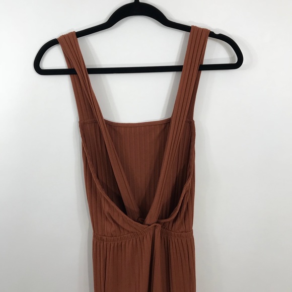 Urban Outfitters Lita Ribbed Knit Apron Jumpsuit - Picture 6 of 8